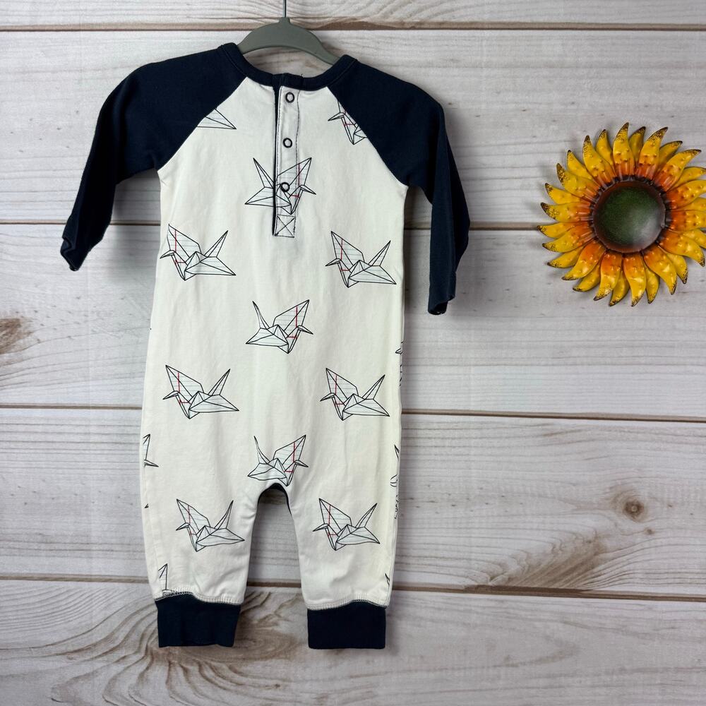 monica + andy paper cranes romper 3-6M